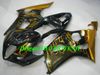 Hi-Grade Injection Mold Fairing kit for SUZUKI GSXR1000 K3 03 04 GSXR 1000 2003 ABS Golden flames black Faairings set+Gifts SD12