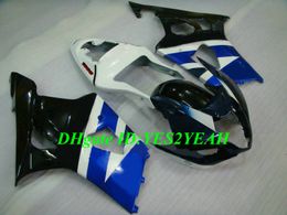 Custom Injection Mould Fairing kit for SUZUKI GSXR1000 K3 03 04 GSXR 1000 2003 2004 Top blue white black Fairings set+Gifts SD19