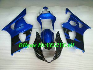 Yüksek Kaliteli Enjeksiyon Kalıp Sizi Suzuki GSXR1000 K3 03 04 GSXR 1000 2003 2004 ABS Mavi Siyah Yüzemeler Set + Hediyeler SD17