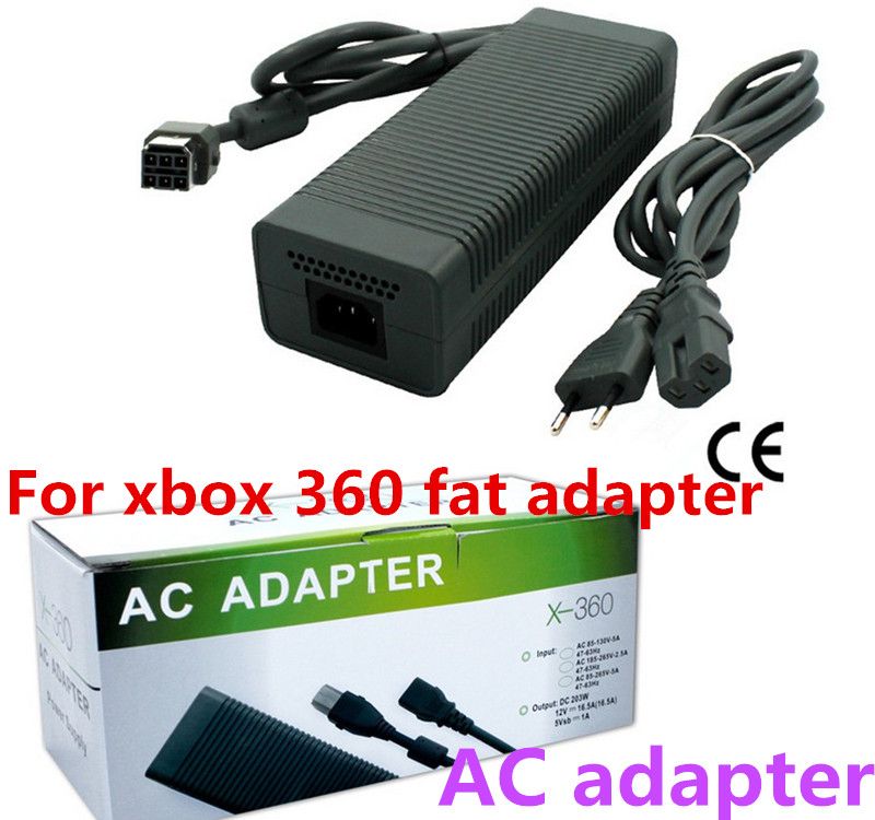 s xbox 360 adapter power Adapter for Fat 360 Charger/AC Supply AC Factory Power Xbox Price /for Adapter Game Fat Xbox 360