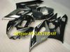 Custom Injection Mold Fairing Kit för Suzuki GSXR1000 K5 05 06 GSXR 1000 2005 2006 ABS Silver Black Fairings Set + Presenter SE05