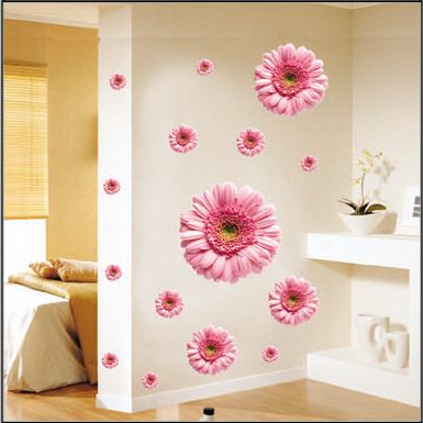bedroom, living room tv backdrop romantic wedding room mirror daisy