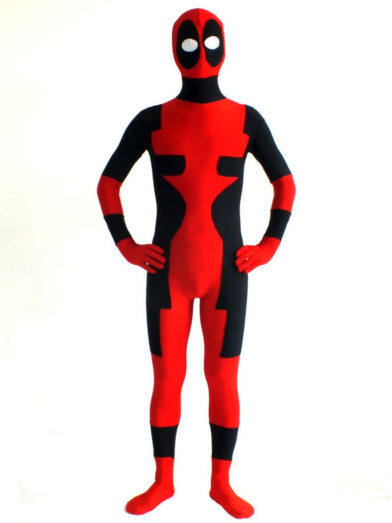 costumeok deadpool zentai costume bodysuit lycra spandex halloween costume idea from cangbaolou168 3181 dhgatecom