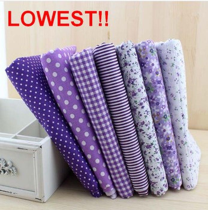 New50*50cm Purple Color Series Cotton Fabric Patchwork Pre Cut Fabric