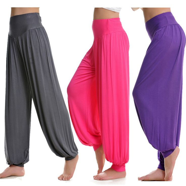 Plus Size M XXL Women Lady Dance Sport Pants Yoga Pants Comfy Long