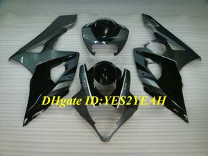 SUZUKI GSXR1000 K5 05 06 GSXR Kalıp Kalıp Kit Kiti 06 GSXR 1000 2005 2006 ABS Gri Siyah Perileri Set + Hediyeler SE17