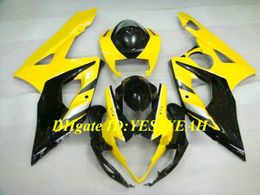 Hi-Quality Injection Mould Fairing kit for SUZUKI GSXR1000 K5 05 06 GSXR 1000 2005 2006 ABS Yellow black Fairings set+Gifts SE21