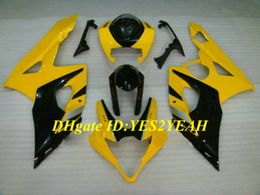 Hi-Quality Injection Mould Fairing kit for SUZUKI GSXR1000 K5 05 06 GSXR 1000 2005 2006 ABS Plastic Yellow black Fairings set+Gifts SE25