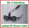 100pcs DC Tip Wtyczka 74x50 mm 7450 mm z kablem zasilającym do szpilki do ładowarki Laptopa HP DC CORD Kabel 7263244