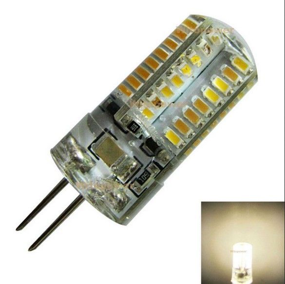 G9 G4 3W LED Bulb Crystal chandelier lamp 3014 SMD 64 LEDs AC 110V-130V AC 220v-240V 360 Beam Angle Lights DHL Ship