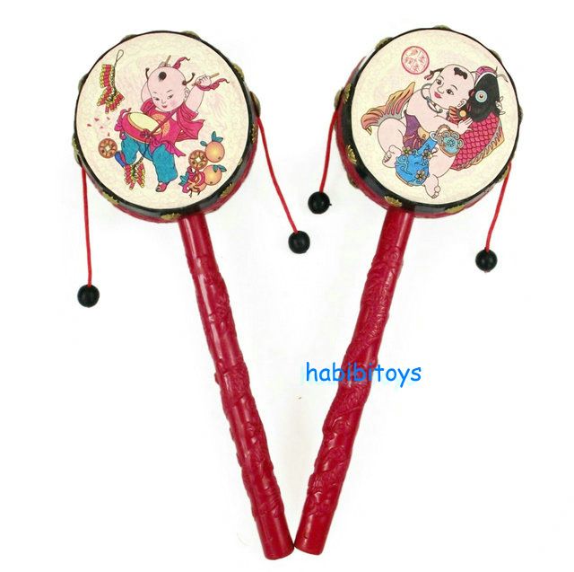 2019 Chinese Tranditional Hand Drum Rattle Drum Little Drum Hand
