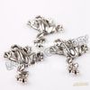 150 pcs/lot en gros plaqué argent Animal grenouille forme mode bijoux pendentifs pour la fabrication de bijoux 21x16x3mm 145072