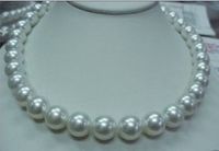 Wholesale Fine Pearl Jewelry mm south sea white pearl necklace inches K solid gold clasp