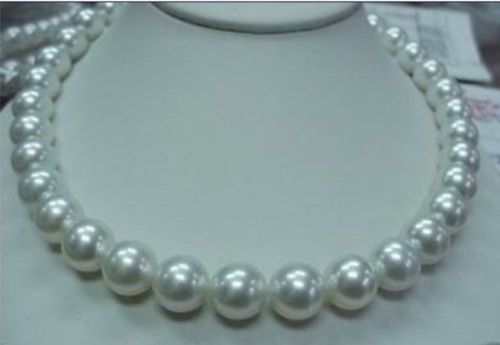 Feiner Perlenschmuck 11-12mm Südmeerweiße Perlenkette 16-20inches 14k Massivgoldverschluss