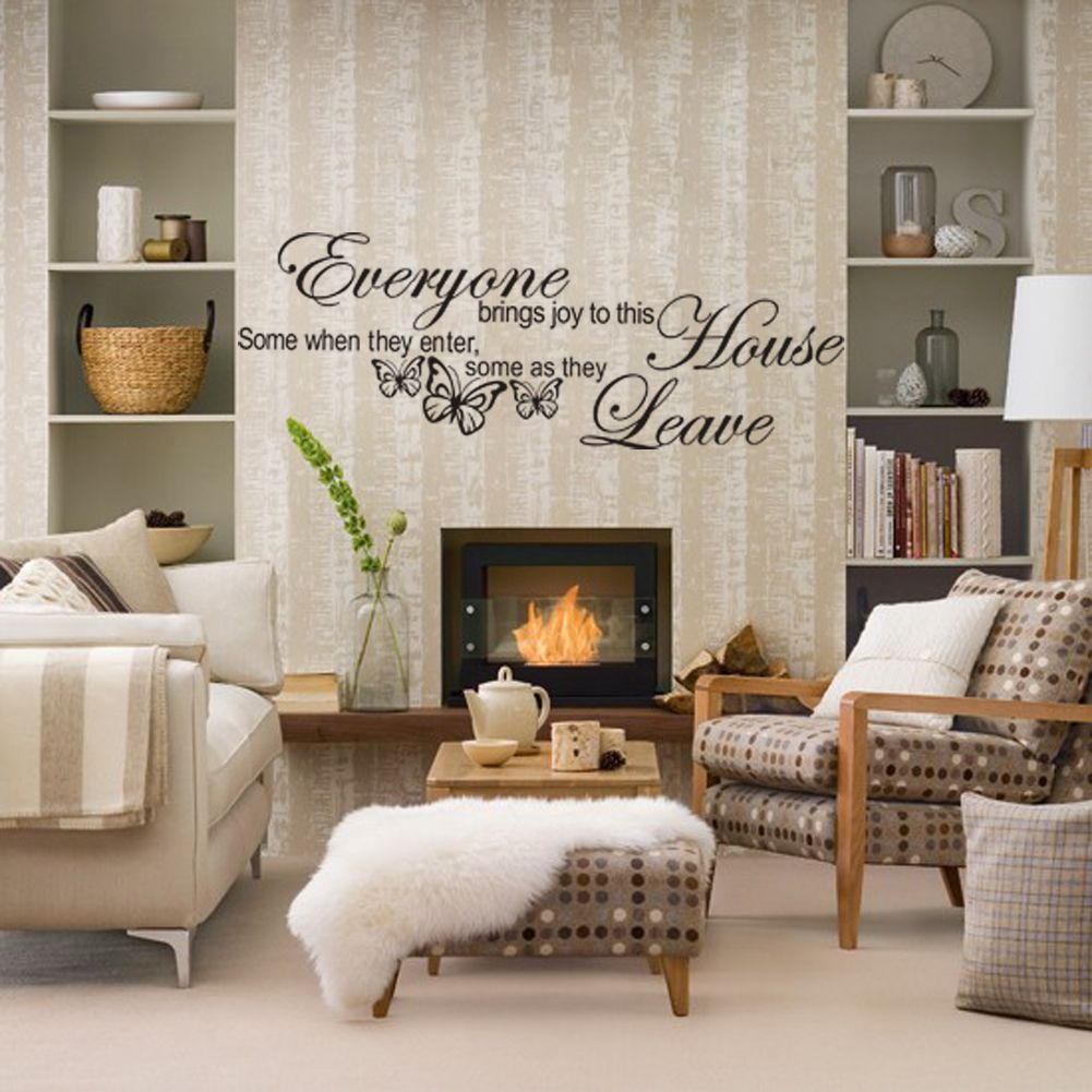 Brings Joy To This Home English Proverbs Wall Sticker Vinyl Wall Decal