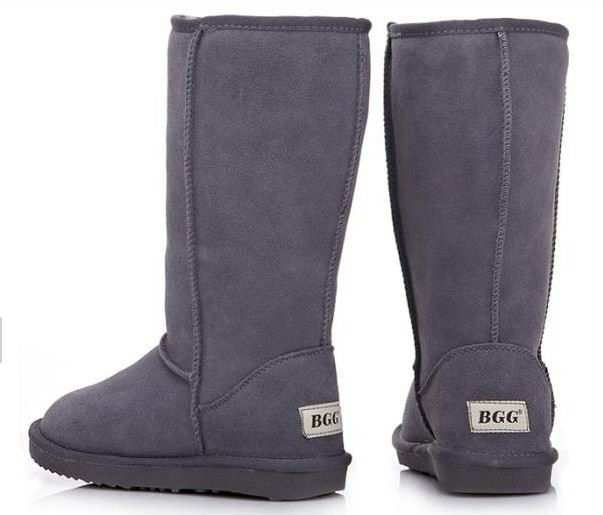 Livraison gratuite 2017 haute qualité BGG femmes classiques hautes femmes bottes botte bottes de neige bottes en cuir d'hiver