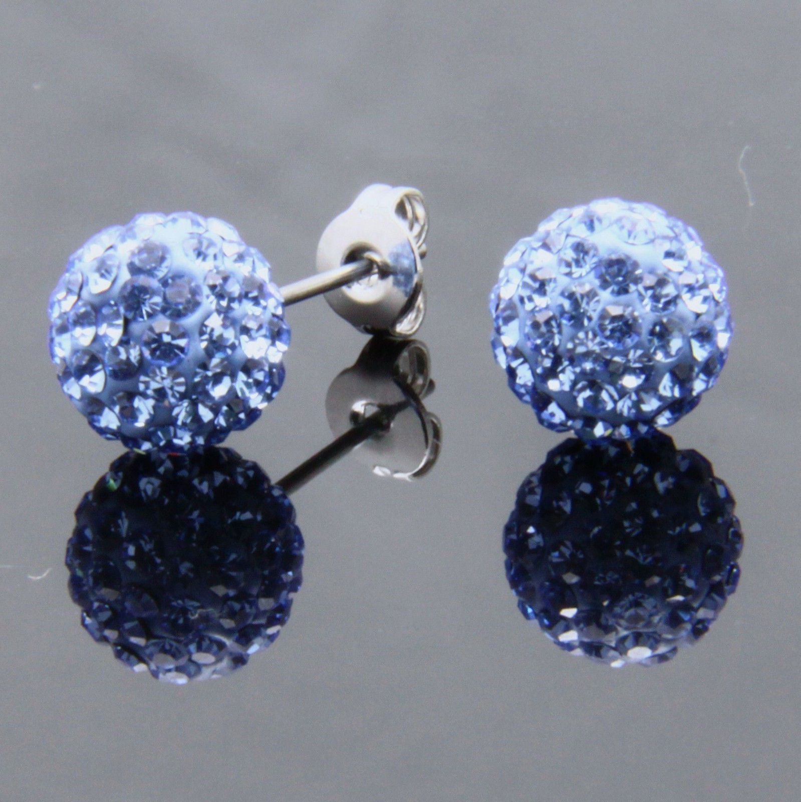 2021 Wholesale Muti Colors Sparkle Round Swarovski Crystal Ball Stud Earrings For Wedding Party ...