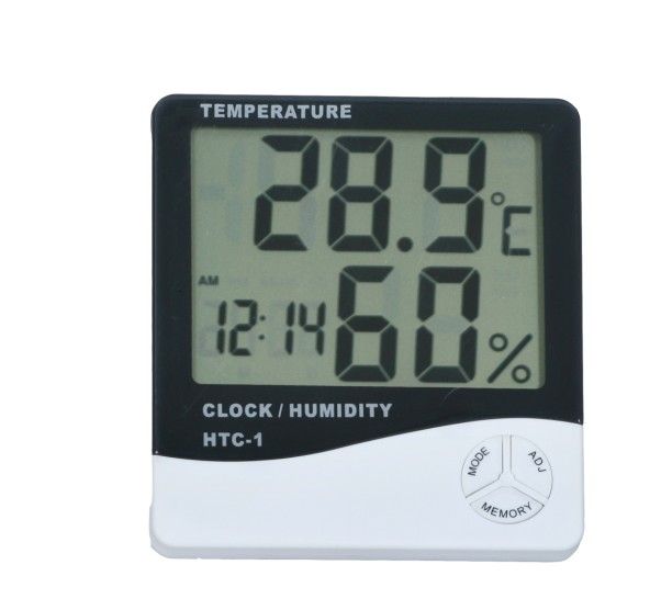 Multi Function HTC 1 Digital LCD Temperature Humidity Hygrometer