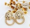 New coming bijoux women novelty items gold filled fashionable alloy small lion head stud earrings for women