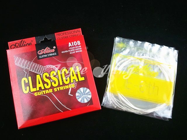 Beaucoup de 3 ensembles Alice A108N Clear Classical Guitar Strings Nylon Strings 1st6th Strings Whars 7459535