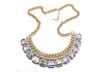 Nieuwe Collectie Geometrische Crystal Chockers Kettingen Hangers Gem Vintage Stijl Verklaring Multicolor Legering Lagen Sieraden Ketting 6 stks / partij