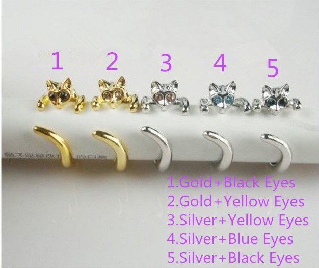 Adjustable Cat Ring Animal Fashion Ring With Rhinestone Eyes djustable and Resizeable