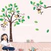 Wholesale - Large Cute Monkeys House Tree Wall Art Stickers Kids Nursery  Decals Decor