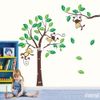 Wholesale - Large Cute Monkeys House Tree Wall Art Stickers Kids Nursery  Decals Decor