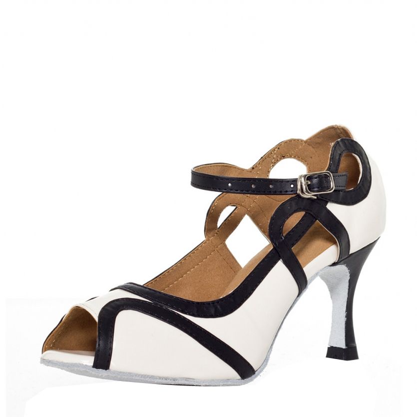 white salsa shoes