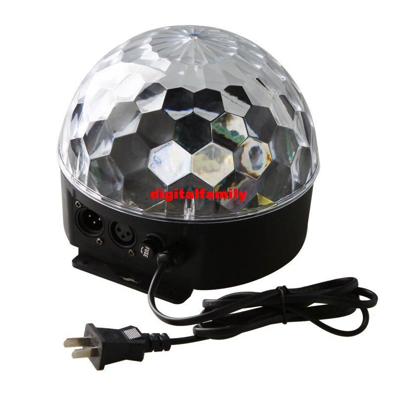 6 Channel DMX512 Control Digital LED RGB Crystal Magic Ball Effect Light DMX Disco DJ Stage Lighting wholesale