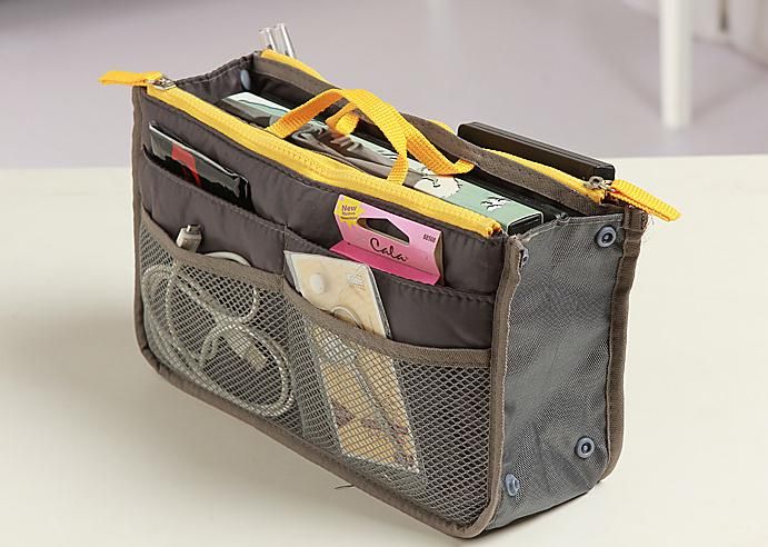 Makeup Bag Purse Cosmetic MP3/Mp4 Phone Storage Organizer Sundry Bags Cosmetics Bags Multi Two Zipper Bag