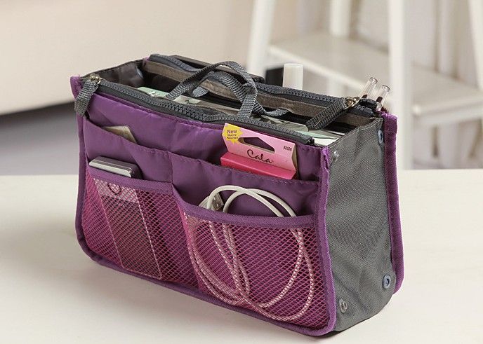 Makeup Bag Purse Cosmetic MP3MP4 Telefonlagringsarrangör Diverse Bags Cosmetics Bags Multi Two Zipper Bag Factory 2122029