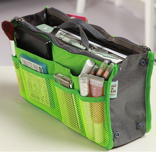 Makeup Bag Purse Cosmetic MP3/Mp4 Phone Storage Organizer Sundry Bags Cosmetics Bags Multi Two Zipper Bag Factory Price