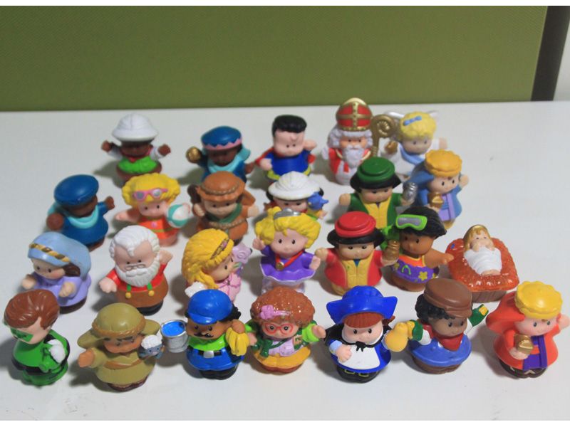 Acheter Nouveau Peu De Gens Pvc Figure Poupées Jouets Mignon De Bande Dessinée, Chiffres Poupée