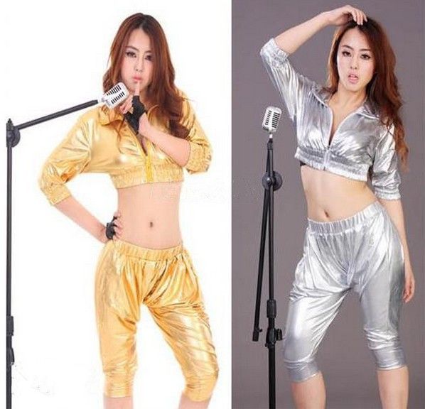 

Fashion Hot Party supplies Jazz dance clothes ds stage costumes HIP-HOP harem style fashion suit sexy nightclub clothing, Mix color