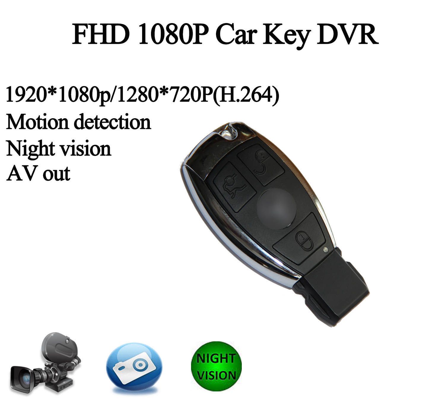 Spy Car Key Camera With HD 1080P IR Night Vision Motion Detection Voice