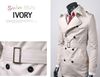 New Men's Slim Casual Fashion 3-Fastener Cotton Trench Coats Overcoat 3 color M-2XL Y001
