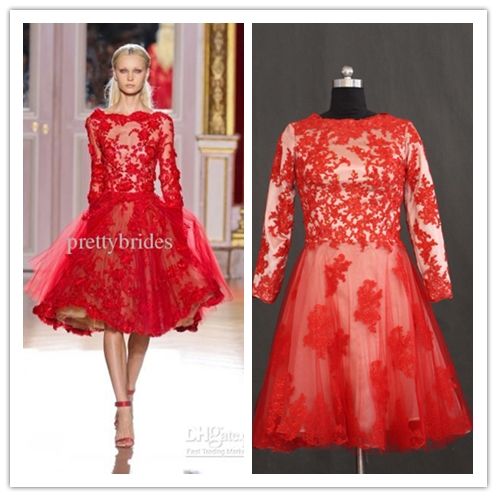Red cocktail dresses with long sleeves Red cocktail dresses with long sleeves