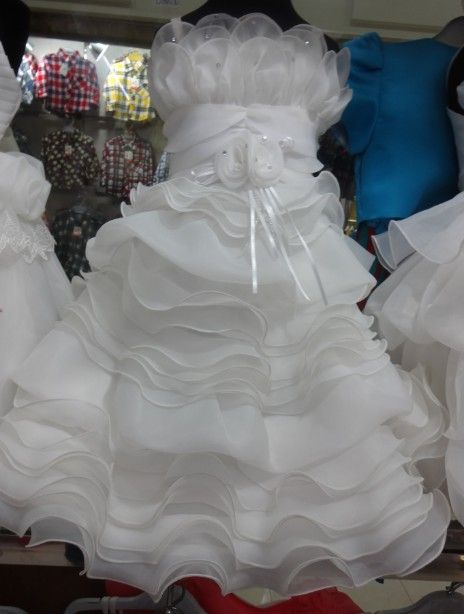 baby girl white princess dress
