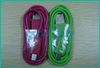 1M Micro USB Data Charging Cable Colorful for Samsung HTC Blackberry cell phone V8 USB Cable cheap 100pcs/lot