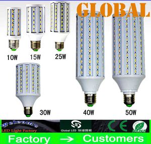 LED Corn Bulb Lamp 5630 SMD10w 15w 25w 30w 40w 50w E27 B22 E14 210-240V 110-130V Energy Saving Light 42pcs 60pcs 84pcs 98pcs 132pcs 165pcs