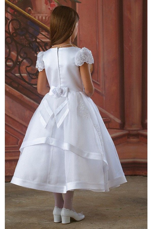 2019 White First Communion Dress Flower Girls Dresses For Wedding With