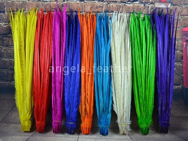 

Бесплатная доставка 50шт / цвет 20-22 дюйма (50-55см) Перья хвоста фазана Ringneck белые, жел