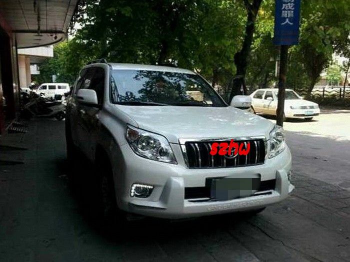 

LED daytime running lights DRL with fog lamp cover LED fog lamp for Toyota Land Cruiser Prado FJ150 2011~2013,free shipping, White