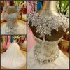 Amazing 2019 Luxury Crystal Wedding Gowns Ball Gown Sweetheart White Princess Tulle Appliques Avtagbar Bow Beads Lace-up Bridal Gown
