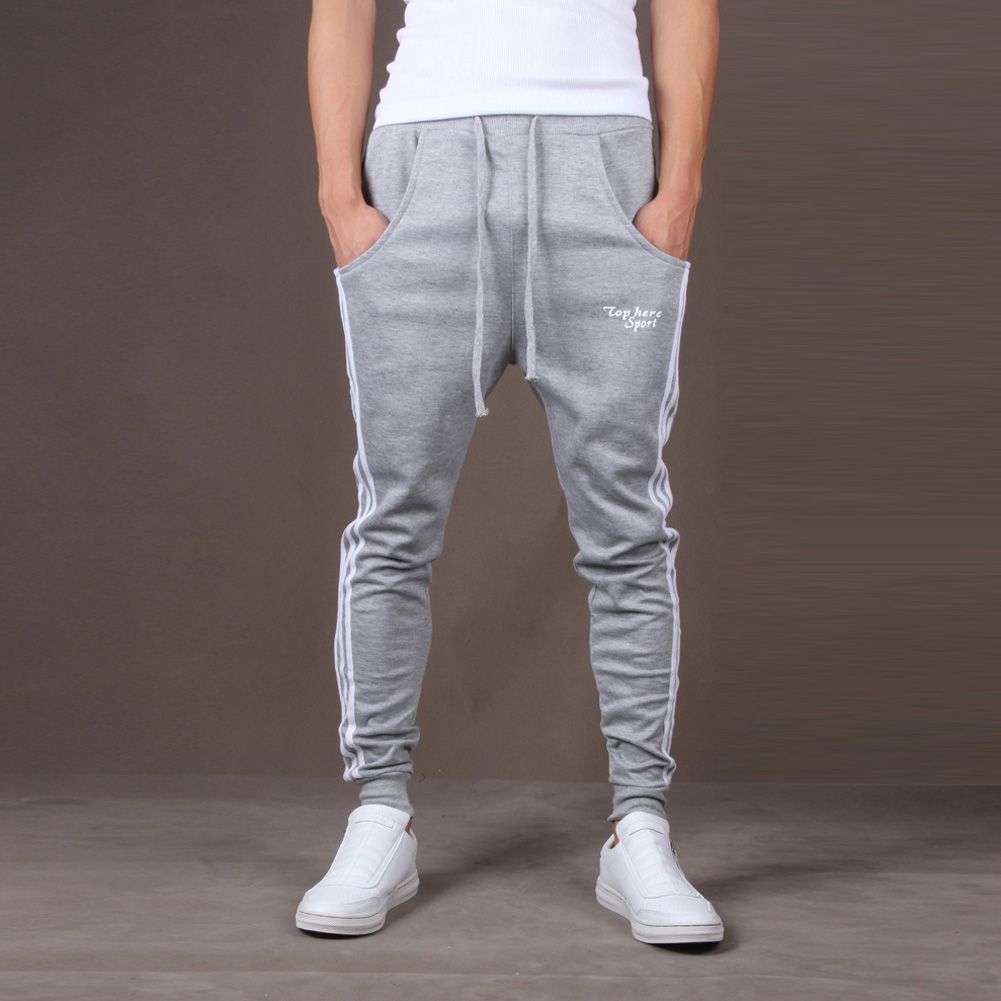 2021 S5Q Men Casual Hip Hop Dance Skinny Taper Sweat Sport Harem Pant ...