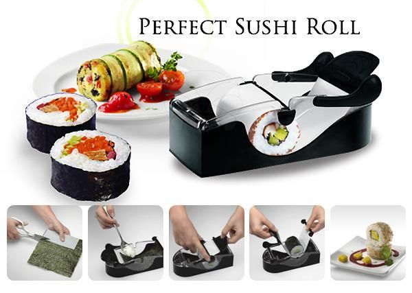 Easy Sushi Maker Roller equipment perfect DIY roll Roll Sushi with color box kitchen accessories