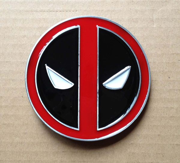 

Fashion deadpool belt buckle with pewter finish SW-B808 suitable for 4cm wideth belt with continous stock free shipping