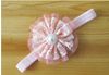 Hot Sale Hair Accessories For Infant Baby Lace Big Flower Pearl Princess Babies Girl Hair Band Headband Baby's Head Band Kids Hairwear QZ406