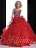 Moda Prom Vestido Frisado Frisado Sequined Pageant Dress Hem A Princesa Flower Children's Roupas Personalização 2 4 6 8 10 12 14 14